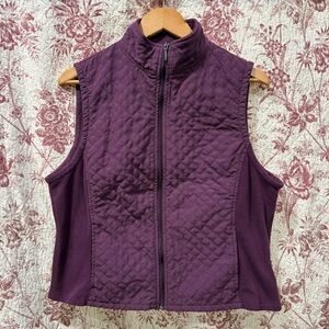Columbia Women’s Purple Quilted Fleece Vest Size L